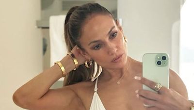 Jennifer Lopez Poses In A Low-Cut One-Piece To Mark Her 55th Birthday