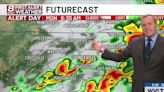 Isolated storms this weekend ahead of Monday’s early First Alert Weather Day