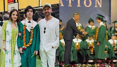 Hrithik Roshan and Sussanne Khan cheer for son Hrehaan as he graduates, watch video
