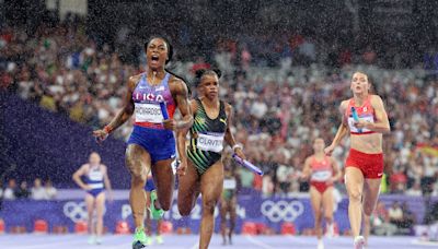 Sha'Carri Richardson, Gabby Thomas steer U.S. women to gold medal in 4x100 relay