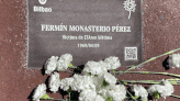 Bilbao coloca una placa en recuerdo de Fermín Monasterio, asesinado por ETA en 1969: "Que no se pase página, que no se olvide lo que ocurrió aquí"