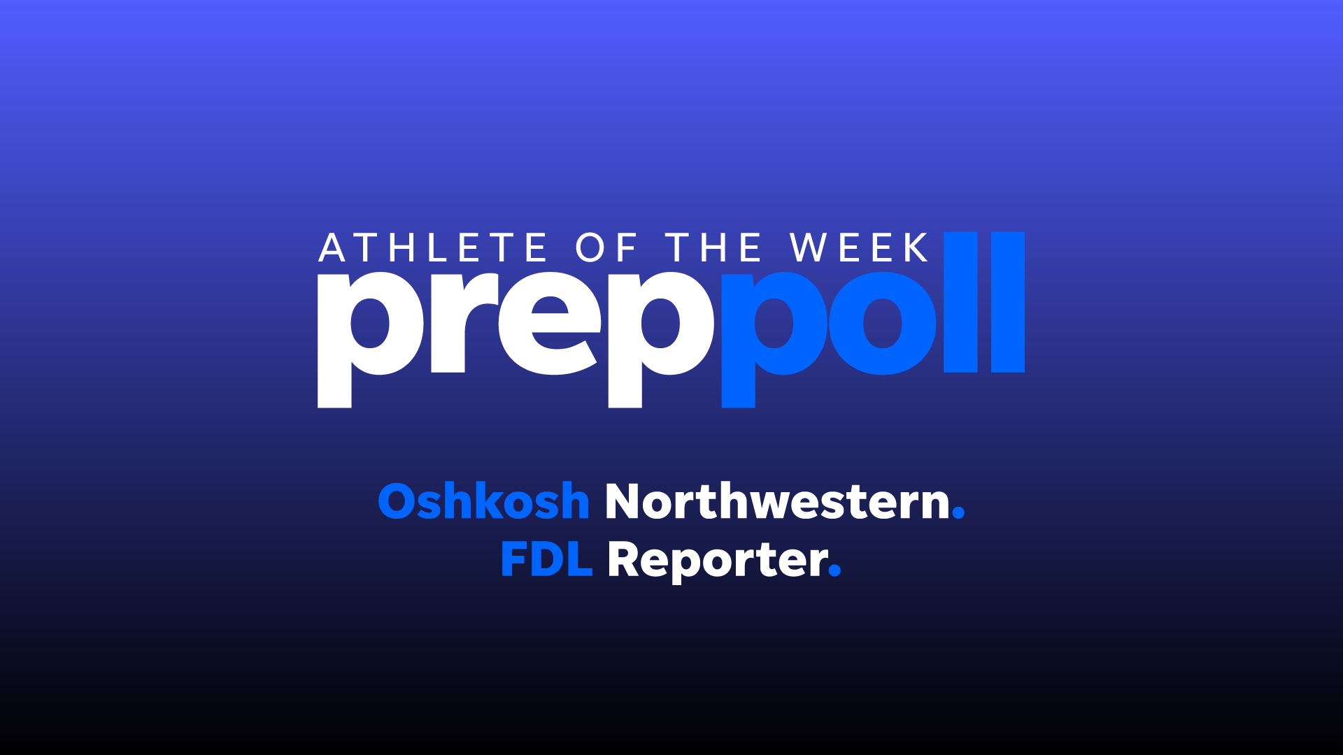 Here are the nominees for the Fond du Lac Reporter/Oshkosh Northwestern Athlete of the Week: Week of May 6-11