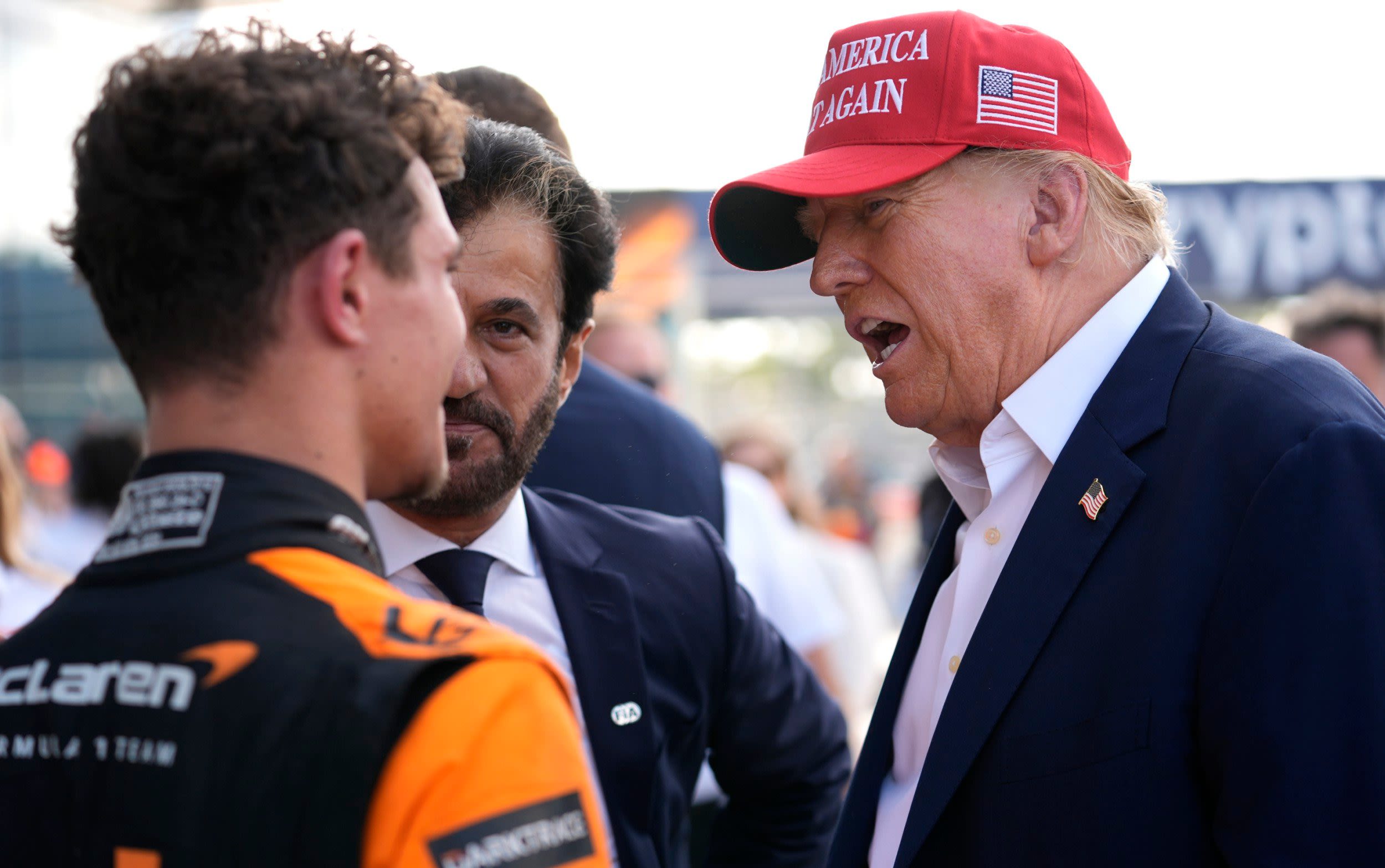 Trump told Lando Norris he was his ‘lucky charm’ in congratulatory chat