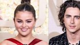 Was Selena Gomez & Taylor Swift Really Gossiping About Timothée Chalamet At GGA?