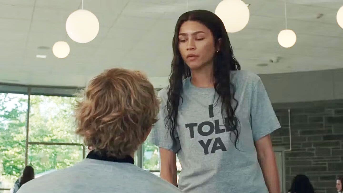 Zendaya's 'I Told Ya' Shirt From 'Challengers' Is About To Sell Out Everywhere