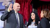 John Fetterman's picture-taking, buddy-making, convention-breaking first month on Capitol Hill