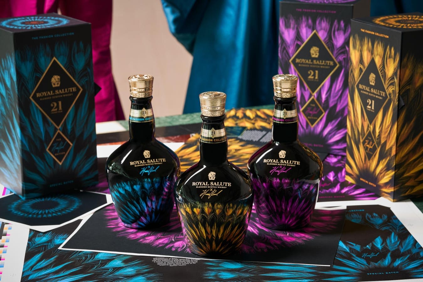 Inside Royal Salute's New Fashion Collection Whisky Collaboration With Harris Reed