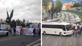 Transportistas arman bloqueo en la México-Pachuca; sindicato de electricistas cierra la calzada de Tlalpan