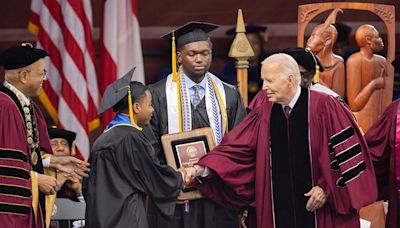 Biden asks Morehouse grads to fight for democracy in 1st campus speech since protests