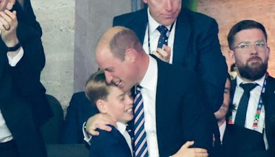 Prince George & Prince William Wore Matching Expressions of Delight & Desperation at Recent Public Outing