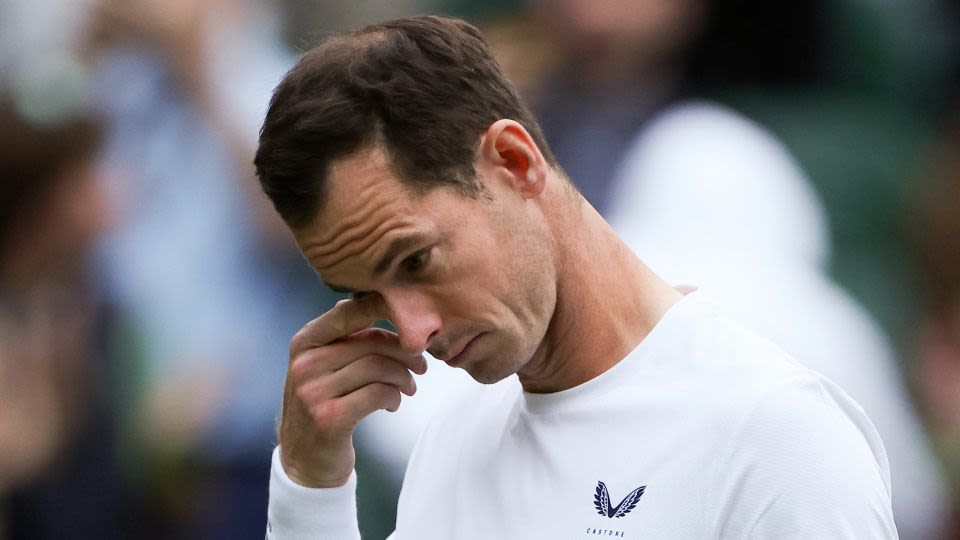 Andy Murray brought to tears by emotional ceremony as Wimbledon farewell begins with doubles defeat