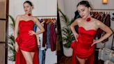 Ananya Panday’s all-red ensemble featuring a corset and mini skirt is BAE- Bold and Elegant in every way