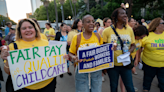 Watch as child care providers hold candlelight vigil at Capitol for higher pay
