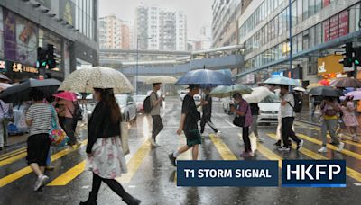 Hong Kong Observatory issues first T1 typhoon signal of the year as tropical depression approaches