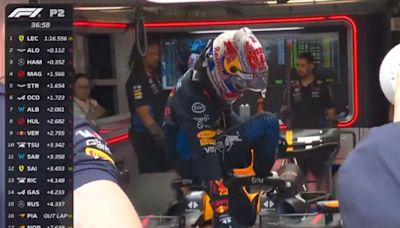 Susto para Verstappen y problemas en su Red Bull: "¡Huele a quemado!"