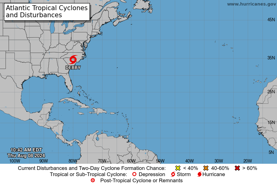 Tropical Storm Debby poses tornado risk, dangerous surf for New Jersey