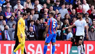 Liverpool’s Alisson set to be out ‘for a few weeks’ with latest hamstring issue