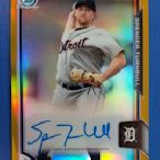 Spencer Turnbull 2015 Bowman Chrome Gold REF. RC AUTO限量50張