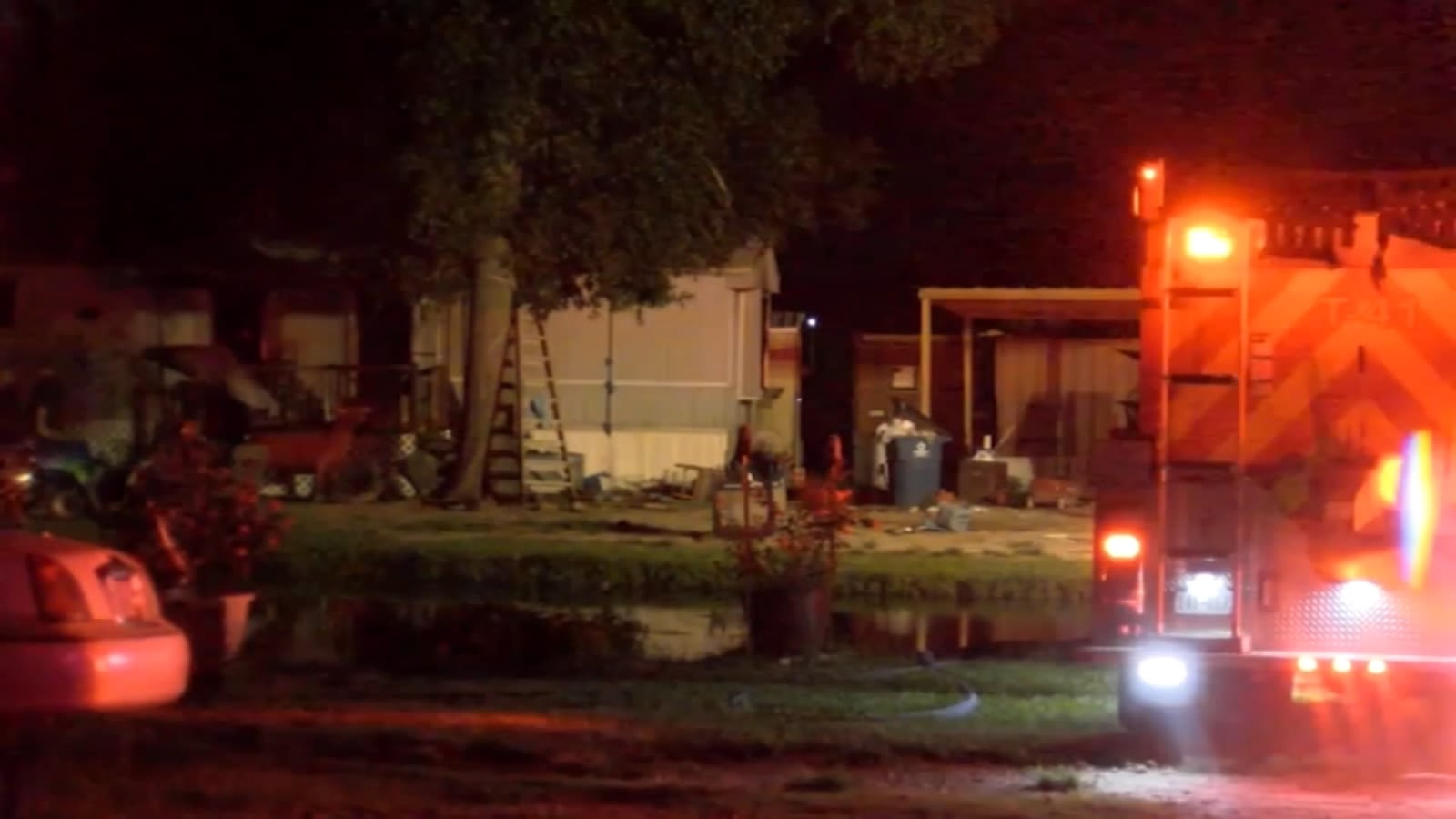 Woman, 84, and 9-month-old girl killed in mobile home fire in Liberty County, officials say