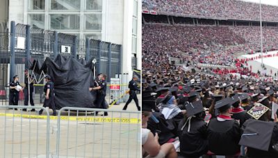 Person at Ohio State graduation ceremony falls to death from stands