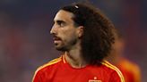 Marc Cucurella is BOOED by fans after controversial handball incident