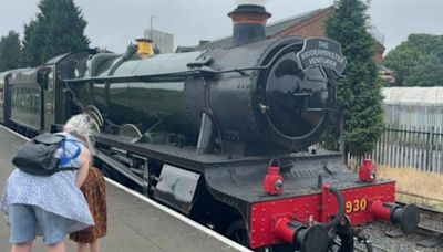 Crowds gather for heritage railway's 40th birthday