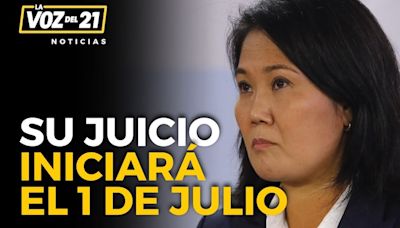 Rafael Vela afirma que juicio contra Keiko Fujimori iniciará el 1 de julio