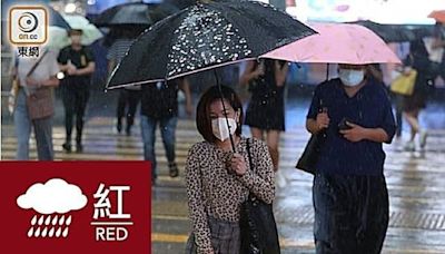 紅色暴雨警告生效 西貢將軍澳雨勢特別大