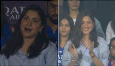 Shock to happiness: Anushka Sharma's many moods in the stands captured by netizens! - Times of India