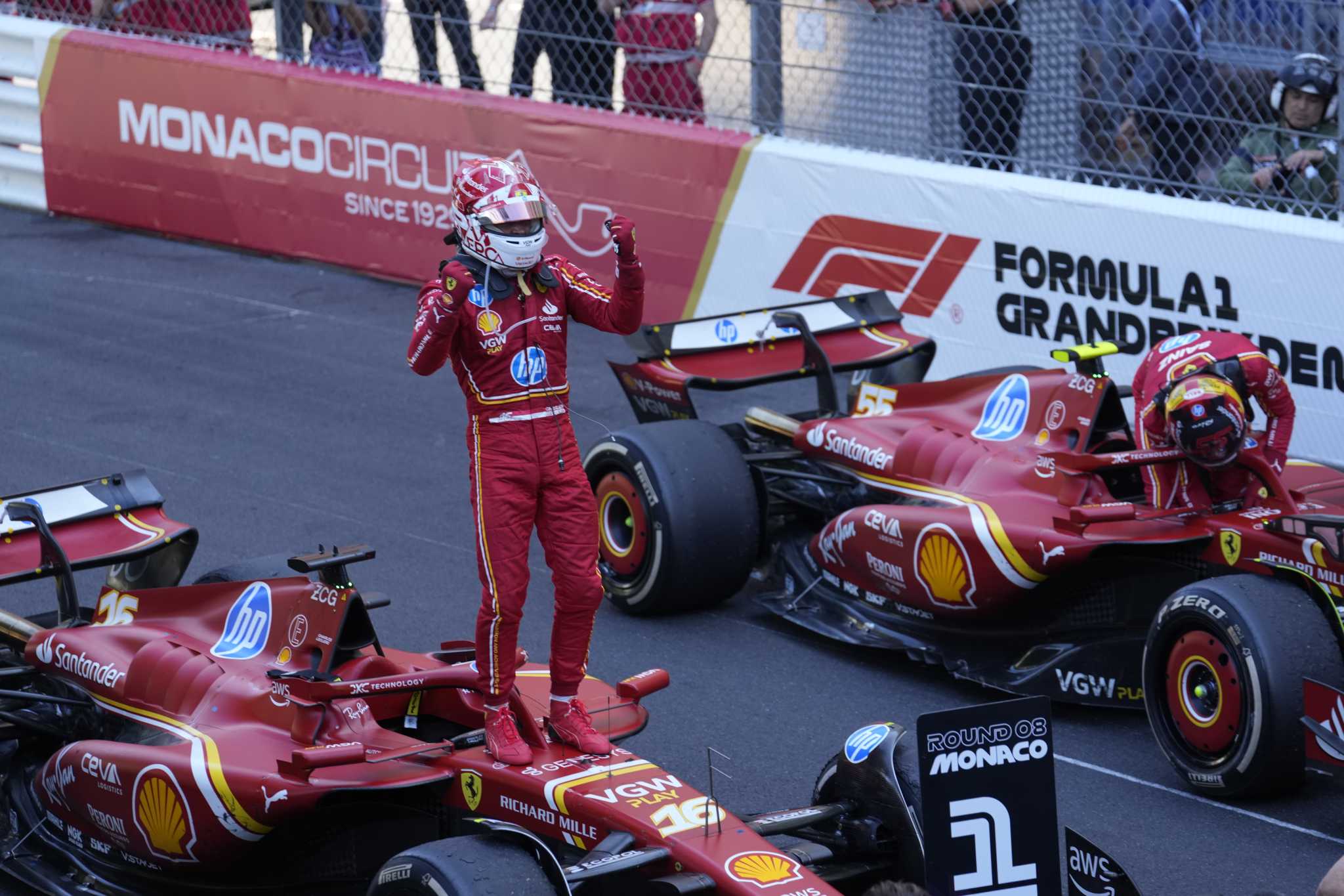 Ferrari's Leclerc wins F1 Monaco GP after 1st lap crash takes out Perez and 2 other cars