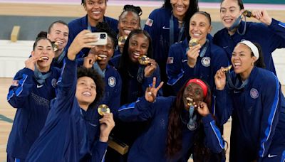 US ties China in Paris Olympics gold medal count after Americans' nail-biting women's hoops win