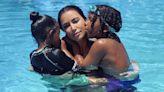 Kim Kardashian Shares Pool Photo With Saint and Chicago: 'Sweet Kisses'