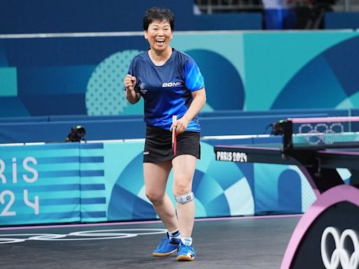 桌球阿嬤不敵世界第一 倪夏蓮止步巴奧女單32強