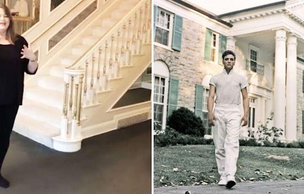 Elvis Presley’s Graceland unseen – The other staircase the King used for privacy