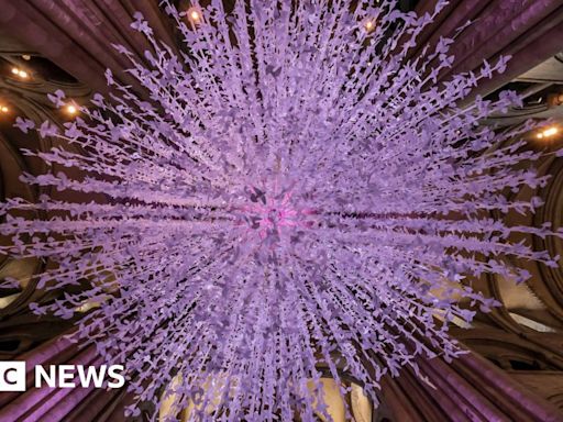 Durham Cathedral's Peace Doves installation unveiled