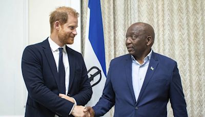 Prince Harry visits the small mountain kingdom of Lesotho, where he's called 'the warrior'