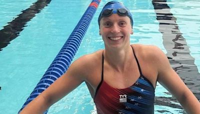 Katie Ledecky Takes Swimming To The Next Level With Milk Balancing Act