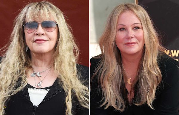 Christina Applegate is gifted the coveted Stevie Nicks moon necklace