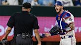 Texas Rangers catcher Jonah Heim explains what happened during controversial play against the Cubs