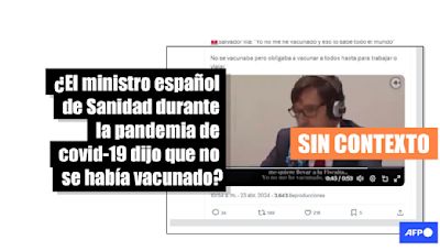 La entrevista donde Salvador Illa dice que no se ha vacunado contra el covid-19 es de 2021, no de 2024