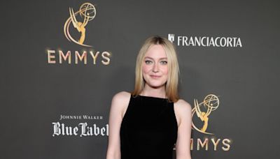 Dakota Fanning Embodies Easy Elegance in a Sleek Black Velvet Dress