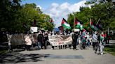 1 arrest after pro-Palestinian protesters block UBC intersection