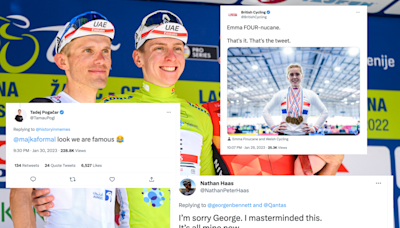 Tweets of the week: When cycling goes mainstream, George Bennett loses his bike, and the sandy Saudi Tour