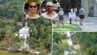 Wedding prep begins at Ben Affleck’s Georgia estate ahead of Jennifer Lopez nuptials