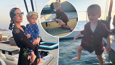 Paris Hilton defends son Phoenix, 1, not wearing life jacket on catamaran after backlash: ‘It’s a big boat’