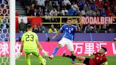 Three strikers but just one shot on target for Italy at EURO 2024