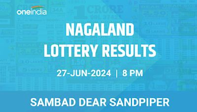 Nagaland Sambad Lottery Dear Sandpiper Thursday Winners June 27, 8 PM - Check Results