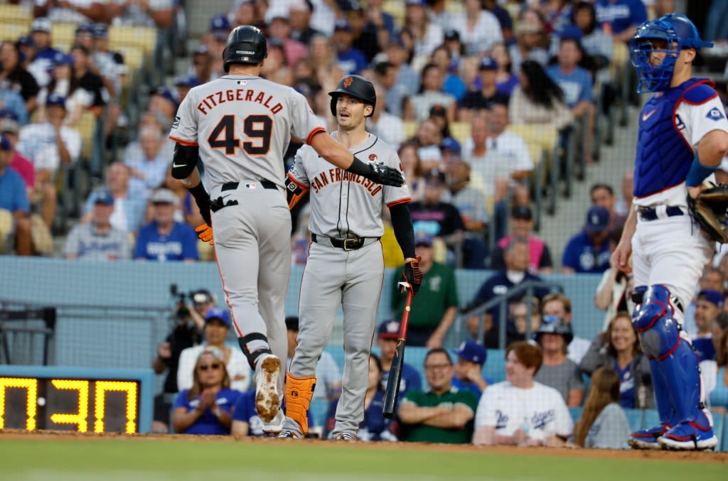 Tyler Fitzgerald homers for 5th game in a row, but SF Giants muster little else in loss to Dodgers