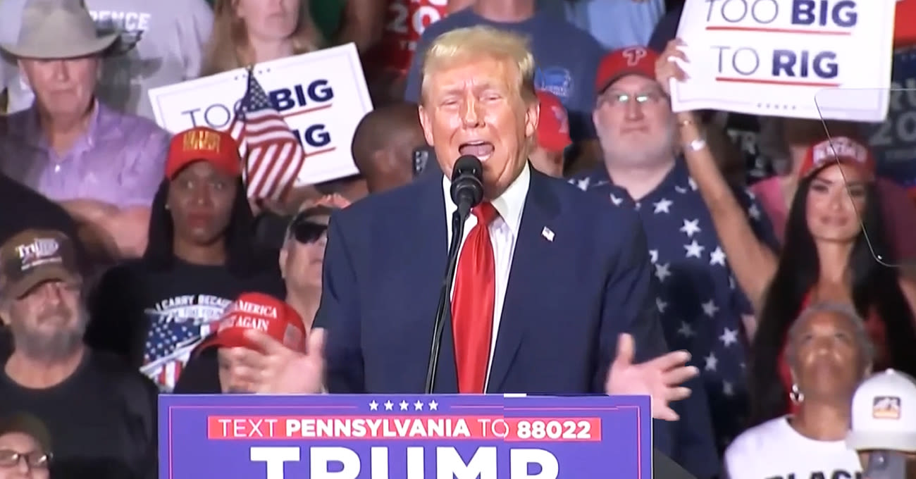 ‘He Can Fall Off The Stage!’ Trump Complains He’s Called ‘Cognitively Impaired’ Over ‘One Word’ But Biden...