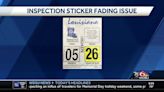 State police warn drivers about fading inspection sticker